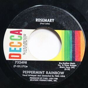 PEPPERMINT RAINBOW - ROSEMARY / DON'T WAKE ME UP IN THE MORNING - ROCK 45